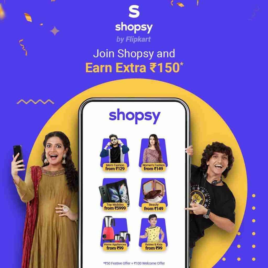Get Rs.150 On Per Signup | Shopsy Refer And Earn Offer