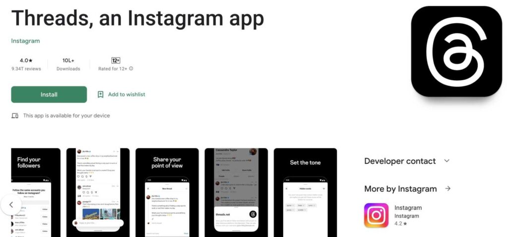 instagram threads apk download